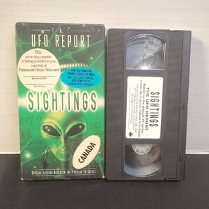 4/$20 The UFO Report Sightings RARE Promo Screening VHS Cassette